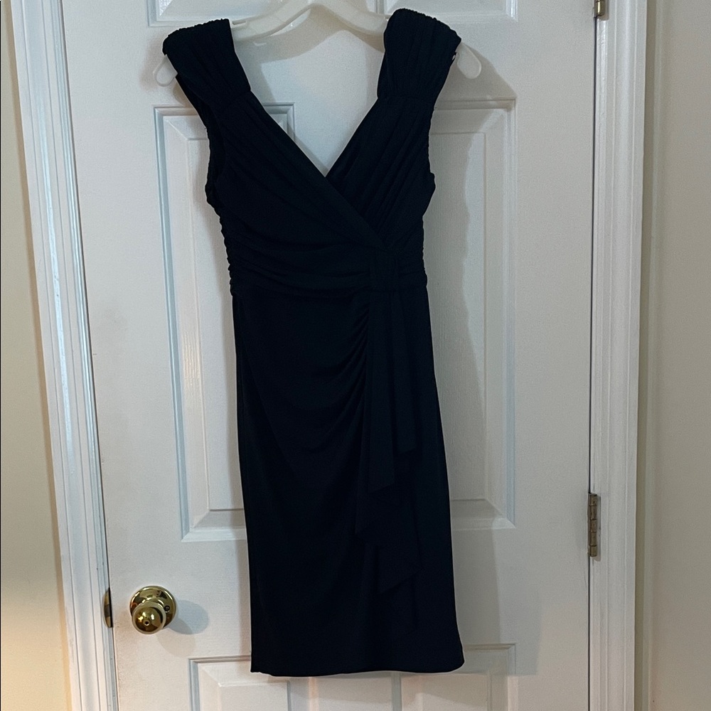 White House Black Market Black Midi Dress